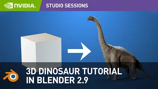 How to Create A 3D Dinosaur in Blender 2.9 w/ Shutter Authority | NVIDIA Studio Session