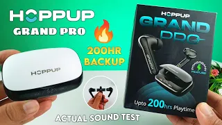 HOPPUP Grand Pro ⚡ Power Bank Function, 200 Hrs Playback, ENC & 40ms Latency ⚡ Best Tws Under 1000 ?