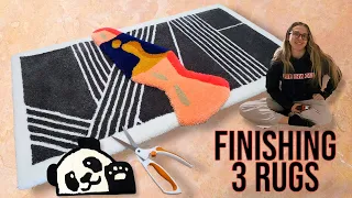 How to Finish a Tufted RUG (Step By Step Tufting Guide)