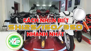 XE & XE | Cách nhận biết Honda SH 125i/ SH 150i/ SH 350i - Thắng ABS và CBS | Giá xe tháng 9.2022