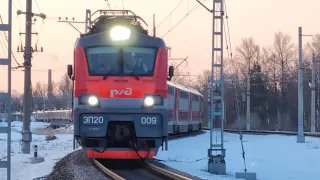 ЭП20-009 Фирменный поезд «Северная Пальмира/двухэтажный состав» 035А/036А Санкт-Петербург — Адлер