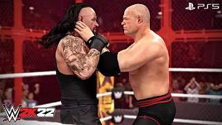 WWE 2K22 - Kane vs. The Undertaker - Hell in a Cell Match | PS5™ [4K60]