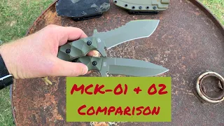 Halfbreed Blades MCK-01 & 02 COMPARISON