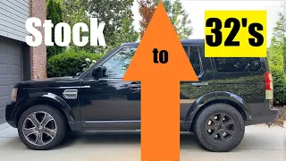 Will 32 inch tires FIT on LR4 Land Rover? (LR3 / LR4 / Discovery)