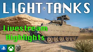 | Cold War Light Tanks Livestream Highlights | World of Tanks Modern Armor | WoT Console |