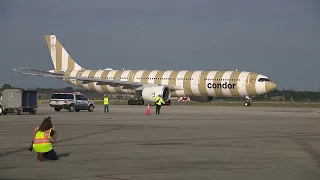 San Antonio International Airport celebrates first transatlantic flight