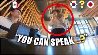 Koreans and Japanese reacting to Mexican guy speaking their languages FLUENTLY in Silicon Valley