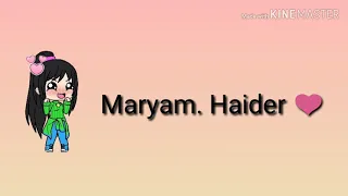 الانتر لي Maryam. Haider ❤️