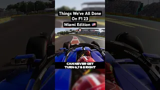 Things We’ve All Done On F1 23 | Miami Edition #shorts #f1 #f1shorts