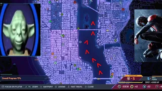 swimming across the entire map in spider man 2 (I was bored at 12 am on a sunday)