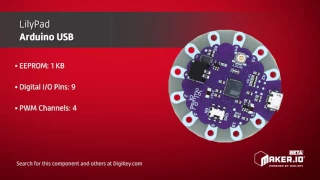 SparkFun LilyPad Arduino USB-ATmega32U4 | Maker Minute