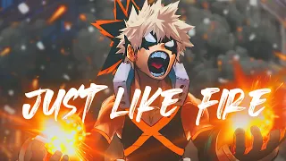 Just Like Fire ( Light Em Up ) [ AMV ] Anime Mix