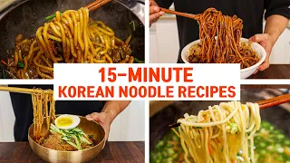 4 KOREAN Noodle Dishes That Anyone Can Make