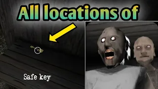 All locations of safe key in granny chapter 2 • safe key locations in granny chapter 2