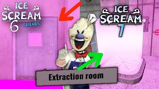 Ice Scream 6 Secret Extraction Room Vs Ice Scream 7 Secret Extraction Room