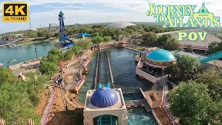 Journey to Atlantis POV (4K 60FPS), SeaWorld San Antonio Mack Water Coaster | Non-Copyright