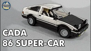 CADA 86 SUPER-CAR C61019W unboxing and detailed building review