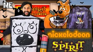 Buying EVERY NICKELODEON Item They Had At SPIRIT HALLOWEEN!! *I GOT A DOODLE BOB COSTUME...*