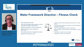 2.  The road ahead: European water policy and developments - Dr Leanne Roche, EU Commission