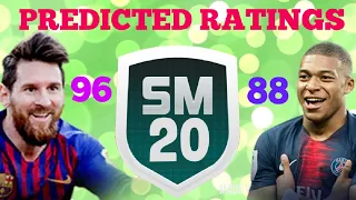 SM20 PREDICTED OVERALL RATINGS | Soccer Manager 2020 |
