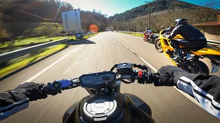 FUN RIDE with FRIENDS | YAMAHA MT-07 CUSTOM EXHAUST [4K]