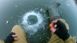 Первый лед 2018-2019.Рыбалка на жерлицы.