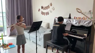 8 year old kid preparing for abrsm flute grade 2 exam