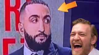 Conor McGregor hysterically laughs at Belal and Anthony Smith on UFC panel