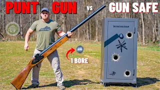 PUNT GUN vs Gun Safe (The Biggest Shotgun EVER!!!)