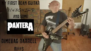 My first Dean Guitar (Unboxing) and some Dimebag Darrell (Pantera) Riffs
