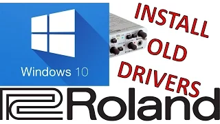 [Tutorial] [Newest Method] Install old Roland/Edirol drivers on Windows 10 (Updated)