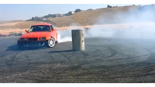 DRIFT BMW E36 2JZ Single Turbo 600+ WHP **Crazy ANTILAG**