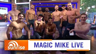 Channing Tatum's 'Magic Mike Live' show performance (Live on Sunrise 2019) | 7NEWS Australia