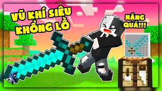 Minecraft nhưng Bạn Chế Tạo Vũ Khí Siêu Khổng Lồ