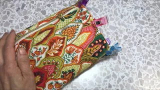 簡単仕様💖縦ファスナーのサコッシュ👝Easy to make 💖Mini bag with vertical zipper pocket