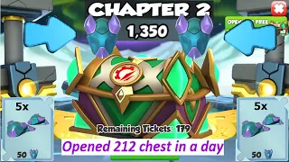 Collected 1350 Tyrant Talisman-Dragon Mania legends | Opened 212 Chest 2nd week |  DML