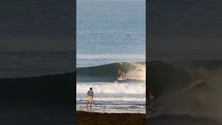 50+ year old Guy rides perfect tube  #shorts  #surfrawfiles