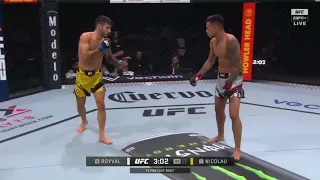 Brandon Royval Knees Matheus Nicolau's Face OFF