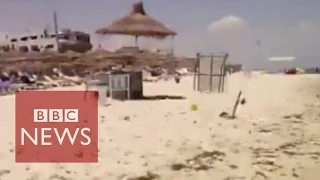 Tunisia: Amateur footage of Sousse attack  - BBC News