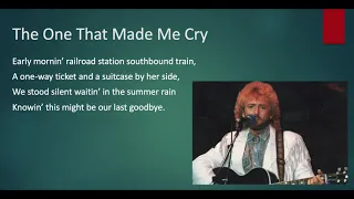 Keith Whitley - The One That Made Me Cry (Demo)