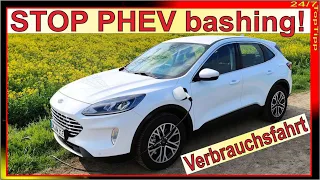 Schluss mit dem Plug-in Hybrid bashing - PHEV Kritik mit Verbrauchsfahrt widerlegt; eAuto eMobilität