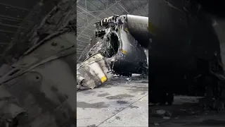 The Antonov An-255 Engine 3 start and Wreckage