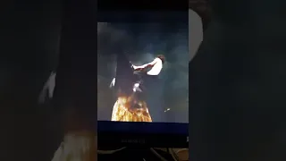 Incredibly metal Pyramid Head scene