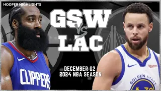 Golden State Warriors vs LA Clippers Full Game Highlights | Dec 2 | 2024 NBA Season