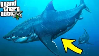 МЕГАЛОДОН МОНСТР ГЛУБИНЫ ВЕРНУЛСЯ В ГТА 5 МОДЫ! MEGALODON ОБЗОР МОДА В GTA 5 ВИДЕО MODS