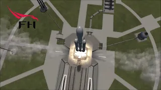 Falcon Heavy Animation | KSP Simulation