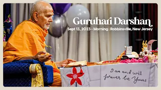Mahant Swami Maharaj's 90th Birthday Celebration, Guruhari Darshan, Sep 13, 2023, Robbinsville, NJ