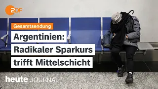 heute journal vom 11.05.2024 Sparkurs in Argentinien, Proteste in Georgien, Kiel feiert Aufstieg