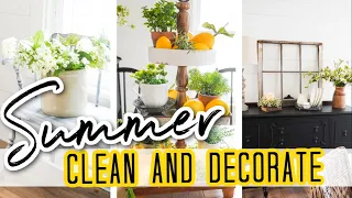Summer Clean and Decorate with Me 2021 | Farmhouse Decorating Ideas for Summer!