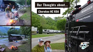 CHEROKEE GREAT SMOKIES KOA HOLIDAY Campground in Cherokee North Carolina Review | Winnebago Travato